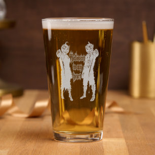 Halloween Forever In My Heart Gothic Pumpkin Jack Pint Glass