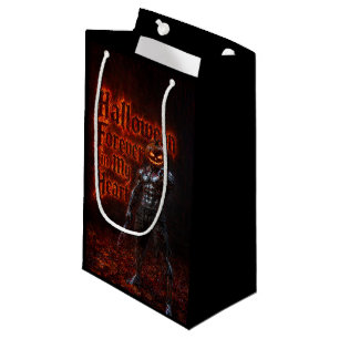 Halloween Forever In My Heart Gothic Pumpkin Jack Small Gift Bag