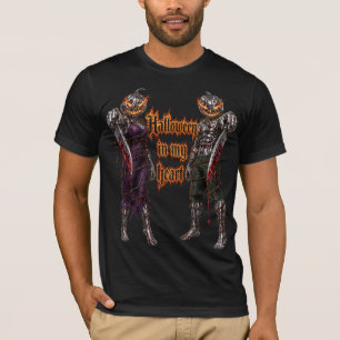 Halloween Forever In My Heart Gothic Pumpkin Jack T-Shirt