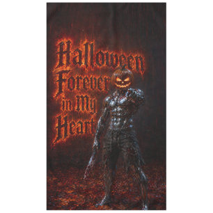 Halloween Forever In My Heart Gothic Pumpkin Jack Tablecloth