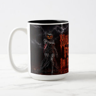 Halloween Forever In My Heart Gothic Pumpkin Jack  Two-Tone Coffee Mug