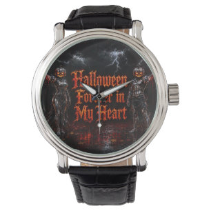 Halloween Forever In My Heart Gothic Pumpkin Jack Watch