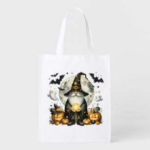 Halloween Fortune Teller Gnome – Perfect Gift Grocery Bag