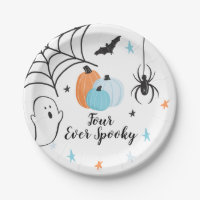 Halloween Four Ever Spooky Birthday Blue Pumpkins