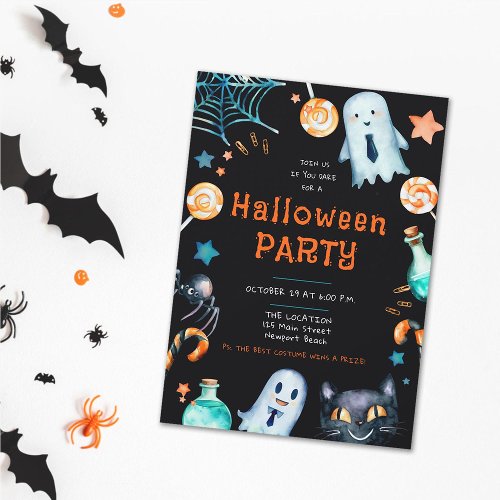 Halloween Frame Business Corporate Office Party Invitation