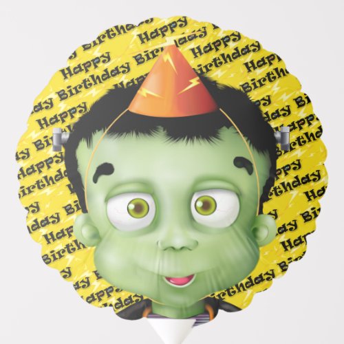 Halloween Frankenstein Birthday Balloon