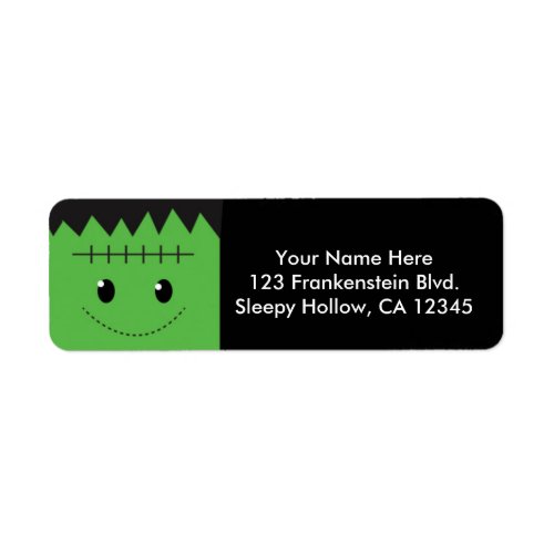 Halloween Frankenstein Kids Party Address Labels