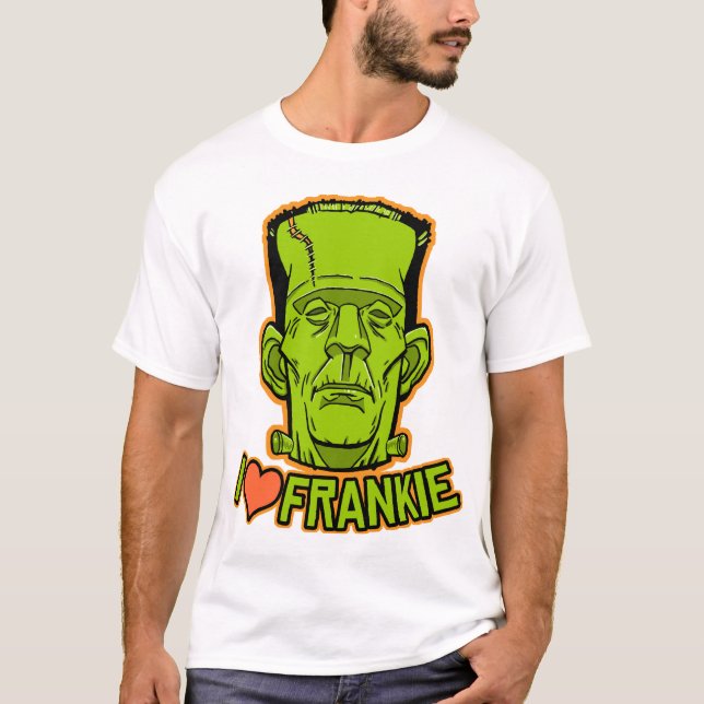 Halloween Frankenstein Ringer T-Shirt (Front)
