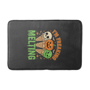 Halloween Freaking Melting Ice Cream Bath Mat