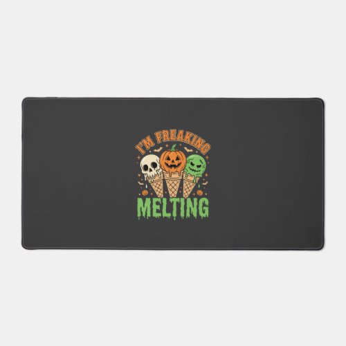 Halloween Freaking Melting Ice Cream Desk Mat