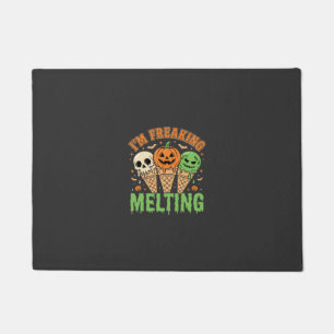 Halloween Freaking Melting Ice Cream Doormat