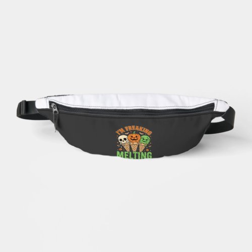 Halloween Freaking Melting Ice Cream Fanny Pack