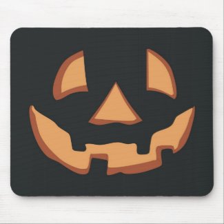 Halloween - free style until face mouse pad