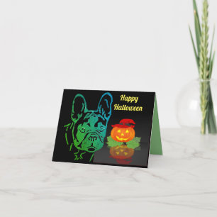 Halloween French Bulldog Card