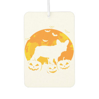 Halloween French Bulldog Jack O Lantern Dog Air Freshener