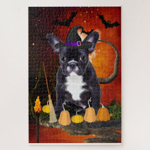 Halloween French Bulldog Jigsaw Puzzle
