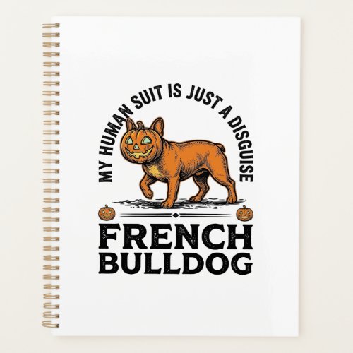 Halloween French Bulldog Pumpkin Costume Shirt_1 Planner