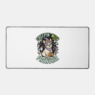 Halloween French Bulldog Spooky Companion Desk Mat