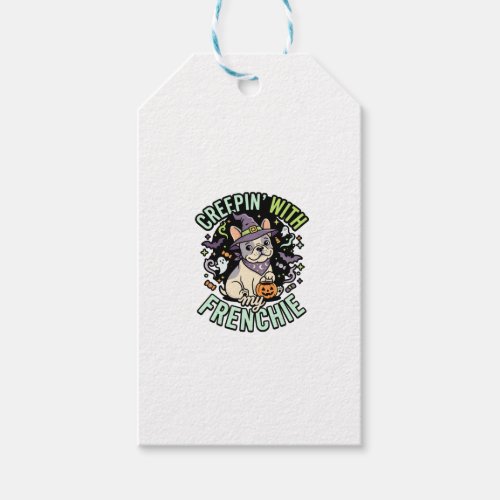 Halloween French Bulldog Spooky Companion Gift Tags