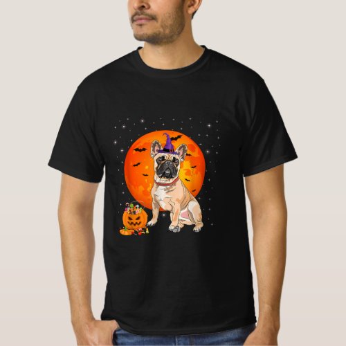 Halloween French Bulldog Trick Or Treat Pumpkin T_Shirt