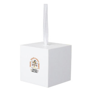 Halloween French Bulldog Trickster Cube Ornament