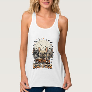 Halloween Frenchie Boo Dogs Funny Vintage_1 Tank Top