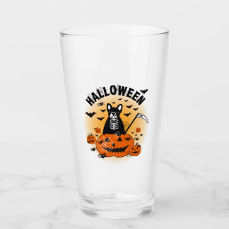 Halloween Frenchie Glass