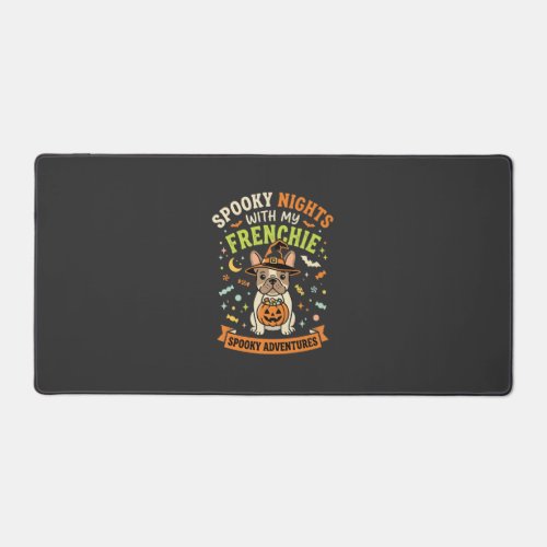 Halloween Frenchie Night Companion Desk Mat