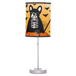 Halloween Frenchie Table Lamp