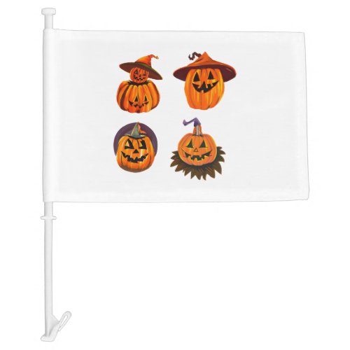 Halloween Friends  Car Flag