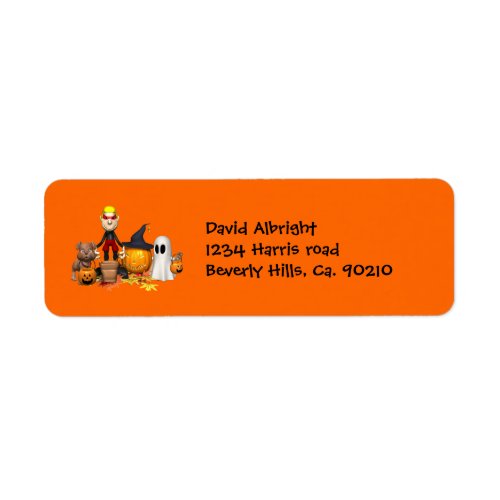 Halloween Friends Trick Or Treating Label