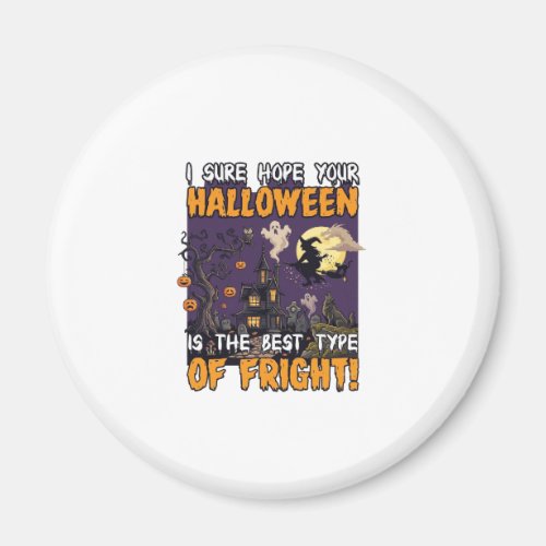 Halloween Fright Haunted House Witch Ghost_1 Magnet