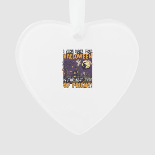 Halloween Fright Haunted House Witch Ghost_1 Ornament