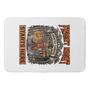 Halloween Fright Night Festival Bath Mat