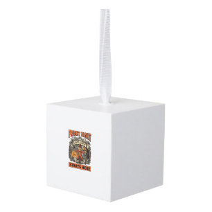 Halloween Fright Night Festival Cube Ornament
