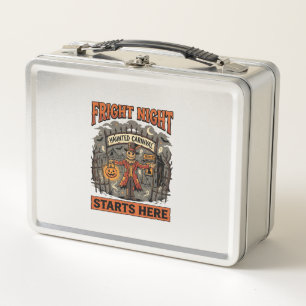 Halloween Fright Night Festival Metal Lunch Box