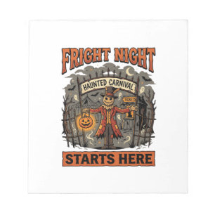 Halloween Fright Night Festival Notepad