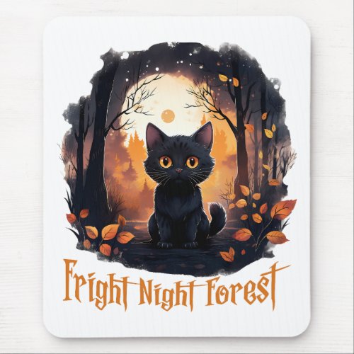 Halloween Fright Night Forest  Mouse Pad