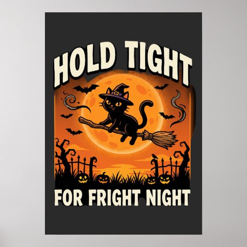 Halloween Fright Night Ghost Ride Poster
