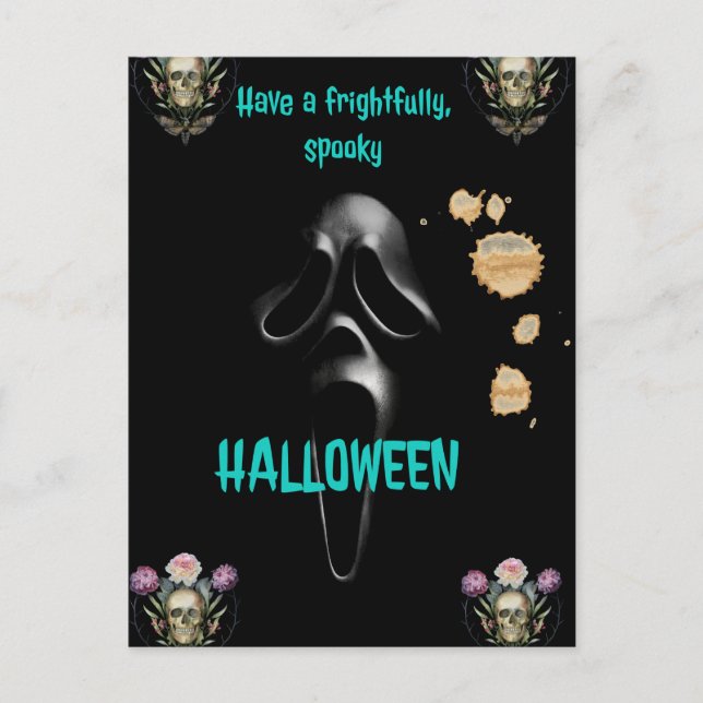 Halloween Frightfully Post Card (Front)