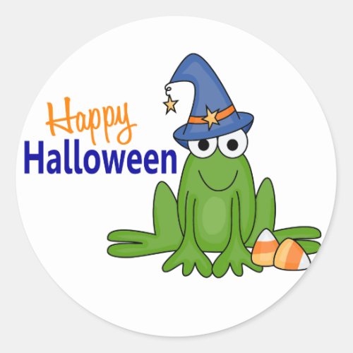 Halloween Frog Classic Round Sticker