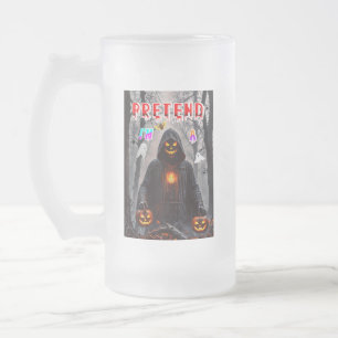Halloween Frosted Glass Beer Mug