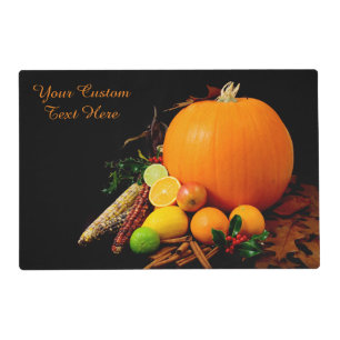 Halloween Fruits custom double-sided placemats