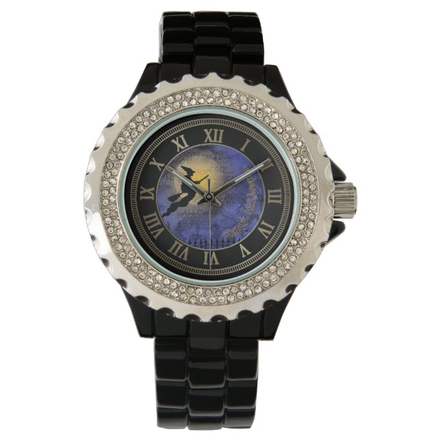Halloween Full Moon and Witch Watch (Front)