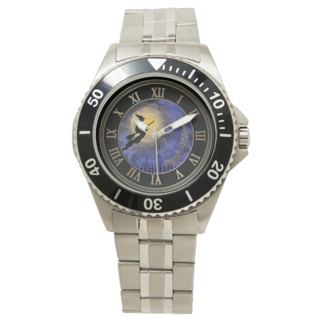 Halloween Full Moon and Witch Watch (Front)