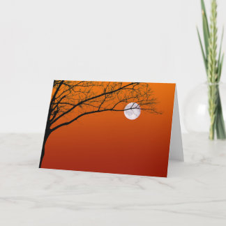 Halloween Full Moon Greeting Cards