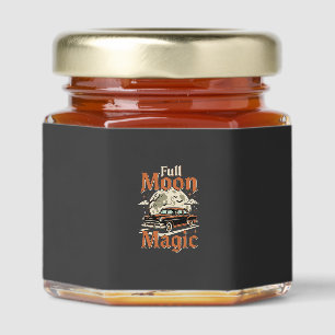 Halloween Full Moon Magic Vintage Car Honey Jar Favors