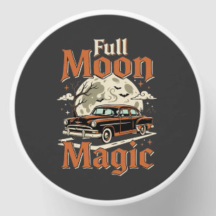Halloween Full Moon Magic Vintage Car Mini Candle Favors