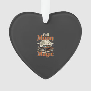 Halloween Full Moon Magic Vintage Car Ornament