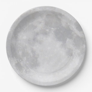 Halloween Full Moon Paper Plates